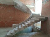 Бетонная лестница в деревне Солослово